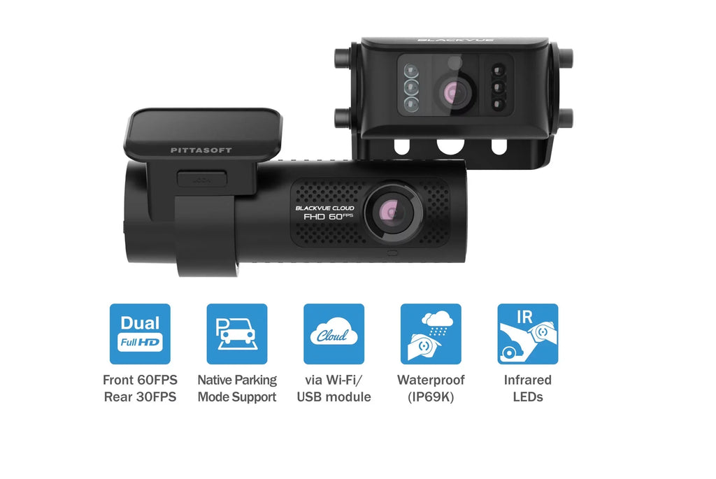 BlackVue DR770X-2CH-TRUCK Front + Liquid Exterior Dash Cam With 128GB Card | Cloud-Ready 1080p 60FPS GPS & WiFi
