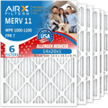 14x20x1 Air Filter MERV 11 Comparable to MPR 1000, MPR 1200 & FPR 7 Electrostatic Pleated Air Conditioner Filter 6 Pack HVAC Premium USA Made 14x20x1 Furnace Filters by AIRX FILTERS WICKED CLEAN AIR.