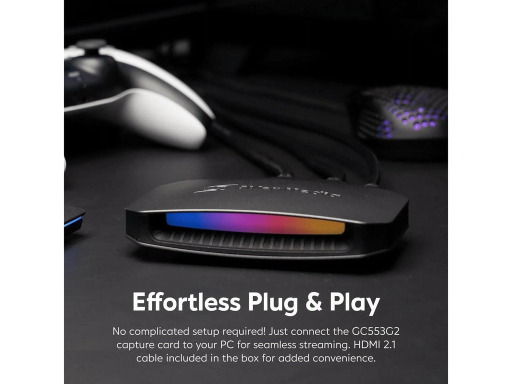 AVerMedia Live Gamer Ultra 2.1 (GC553G2) - Functions: Video Game Capturing, Video Streaming, Video Recording - 4K - YUY2 - USB - Audio Line In - Audio Line Out - PC