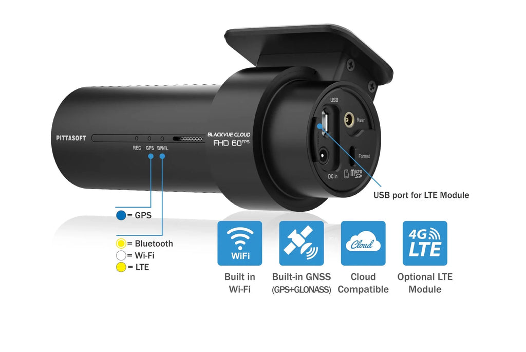 BlackVue DR770X-2CH-TRUCK Front + Liquid Exterior Dash Cam With 128GB Card | Cloud-Ready 1080p 60FPS GPS & WiFi