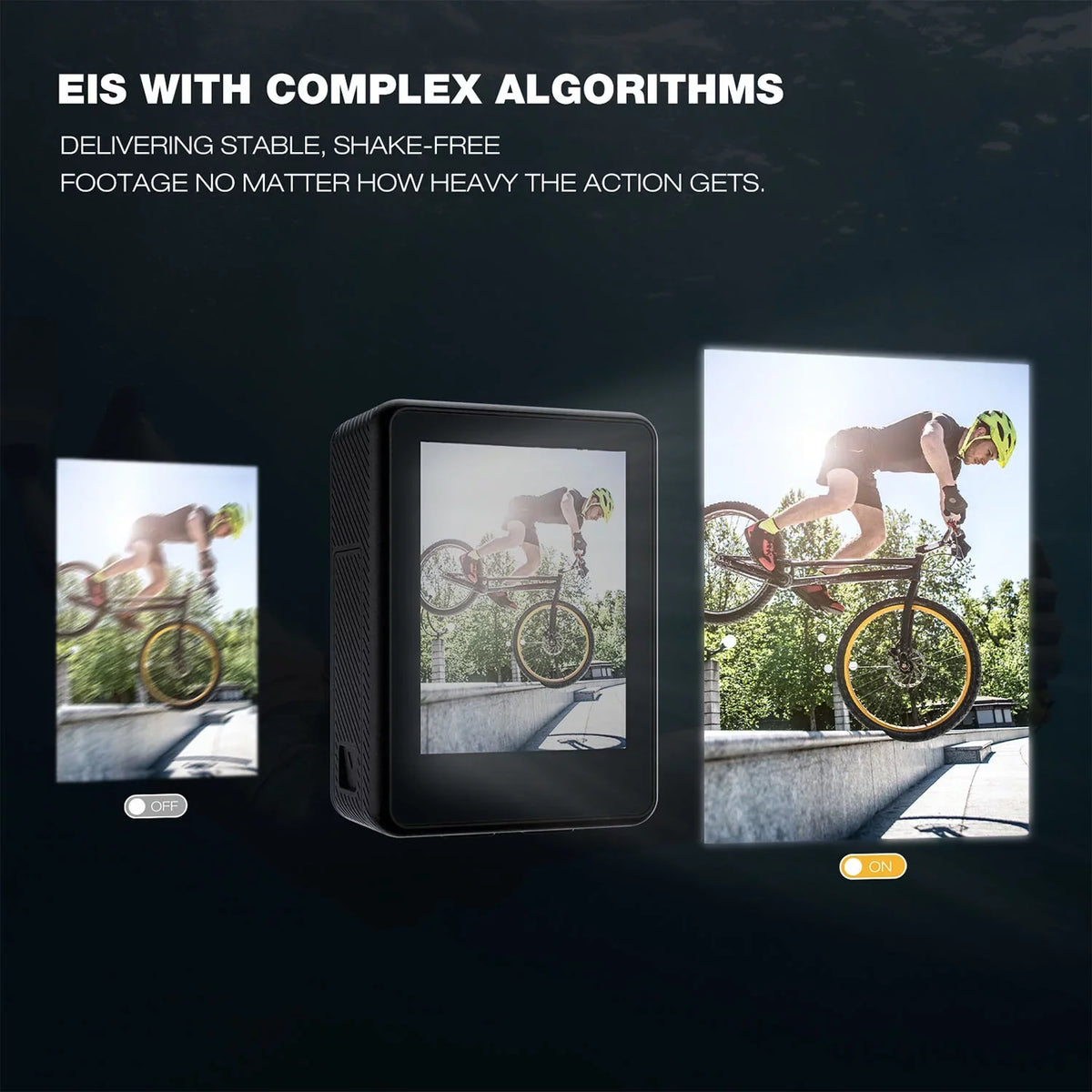 CAMPARK 4K/30FPS 24MP Dual Color Monitor Action Camera Ultra HD Wifi Fluid Camera EIS 131FT Liquid Camera 170 Degree Wide Angle