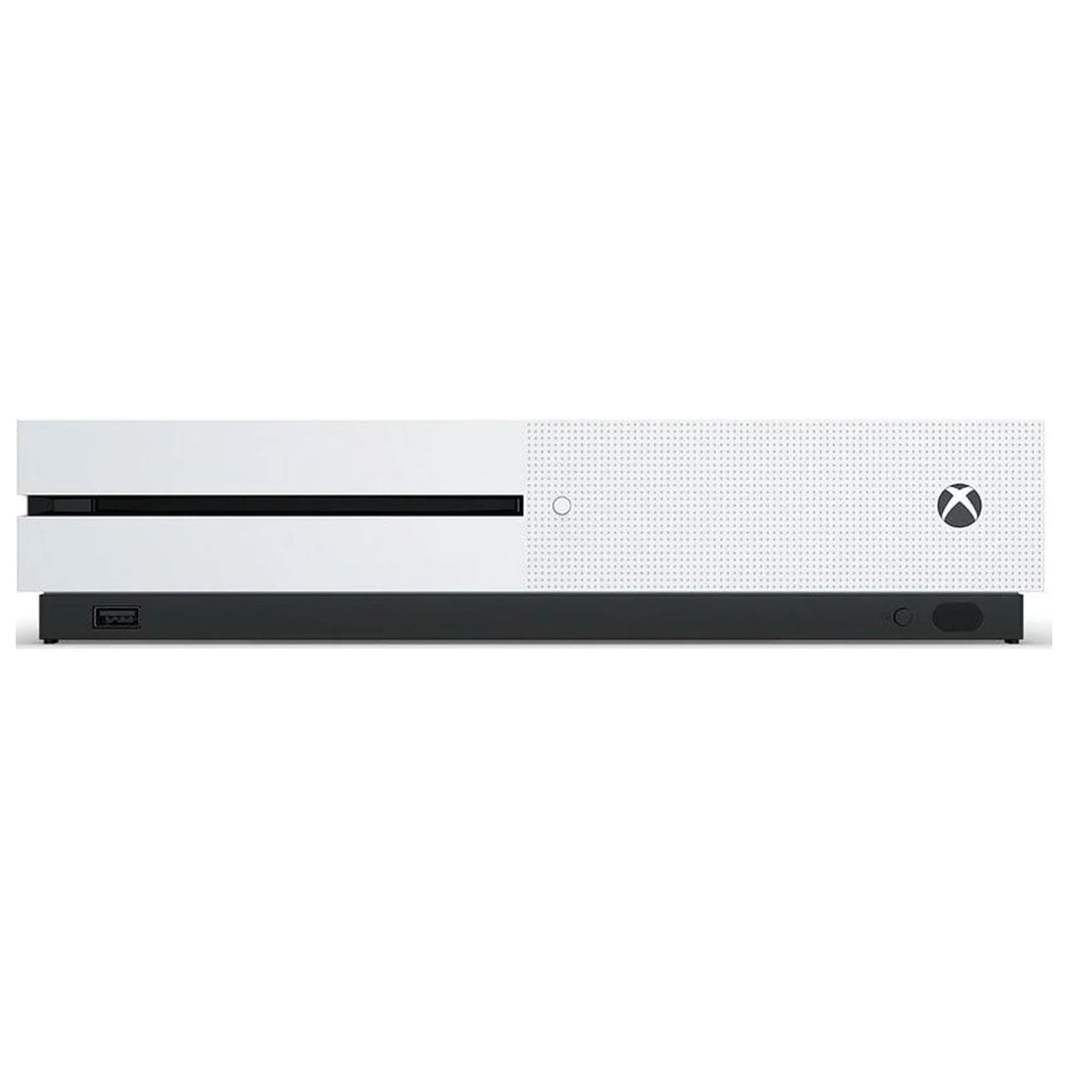 Pre-Owned Xbox One S 1TB with 2 Controller, 4K Ultra HD White with BOLT AXTION Cleaning Kit Headset Bundle (Refurbished: Like New)