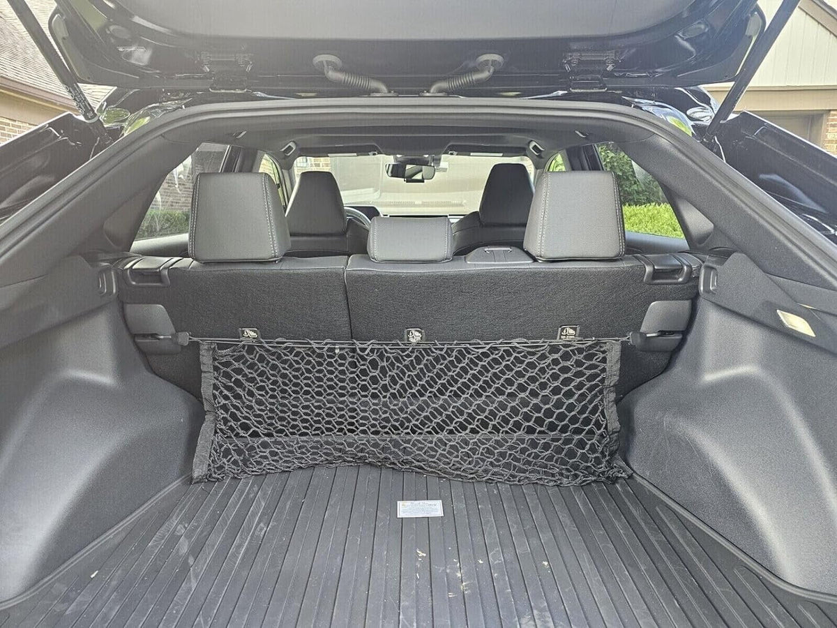 EACCESSORIES EA(2 Qty)Trunk Organizer Cargo Nets for TOYOTA bZ4X 2023-2024 – Envelope Style Cargo Nets for SUV – Premium Mesh Car Trunk Organizer Vehicle Carrier Storage – Compatible with TOYOTA bZ4X