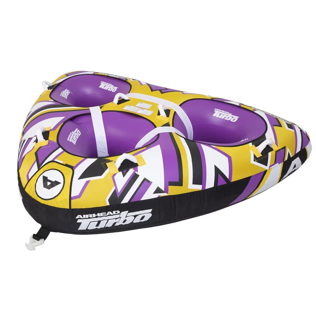 Airhead Turbo Blast 3 Person 81" x 107" Inflatable Boat Towable Fluid Inner Tube