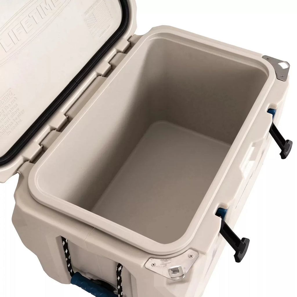 Lifetime 65 Quart High Functionality Polyethylene Cooler, Pumice Stone (290983)