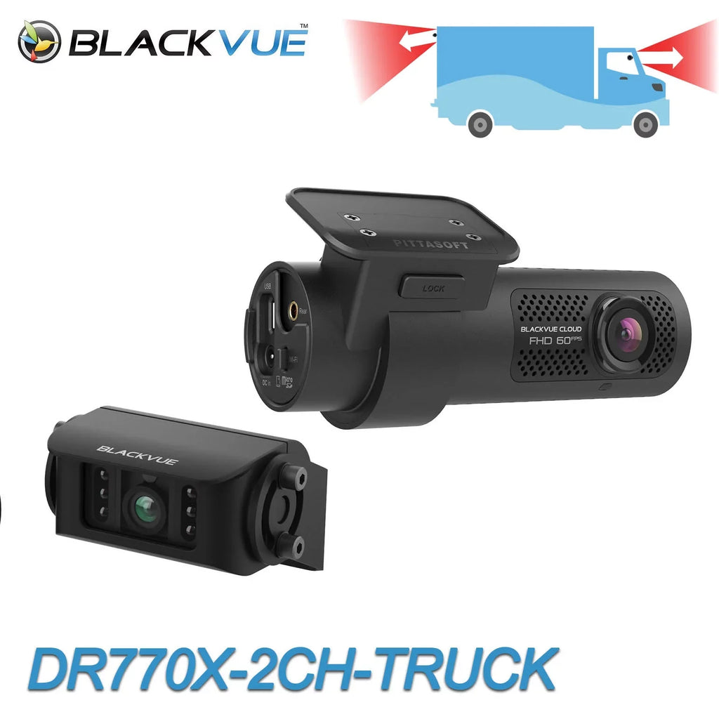 BlackVue DR770X-2CH-TRUCK Front + Liquid Exterior Dash Cam With 128GB Card | Cloud-Ready 1080p 60FPS GPS & WiFi