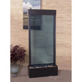 Adagio HRC1551 Harmony River Center Mount Blackened Alloy Blue Glass Wall Fountain
