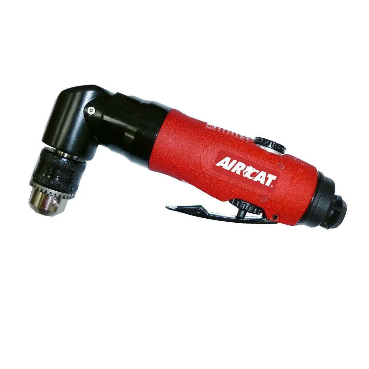 AIRCAT Pneumatic Tools 4337: 3/8-inch Reversible Angle Drill Air Tool with 1,600 RPM, .75 Motor