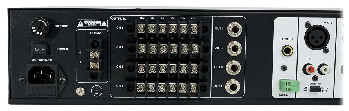Rockville ROCK MATRIX Multi Room Home Receiver+6) Ceiling+2) Black Wall Speakers