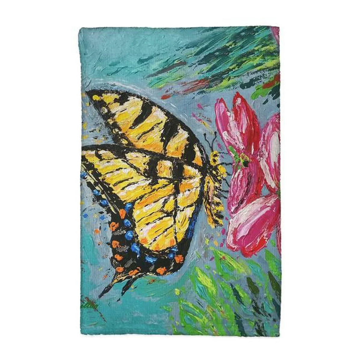 Betsy Drake KT1357 16 x 25 in. Palette Tiger Swallowtail Kitchen Towel
