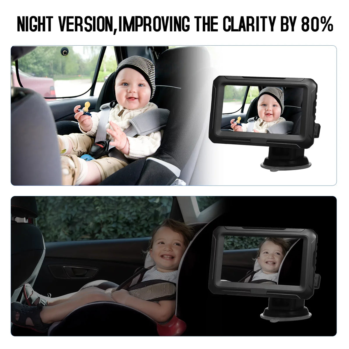 Nebublu Invigilator,IPS Monitor Vision Mirror 4.3'' IPS Baby Monitor Camera Function Adjustable Wide Monitor Vision Function 4.3'' IPS Display Adjustable Wide View Monitor Camera Baby Wide View Kids