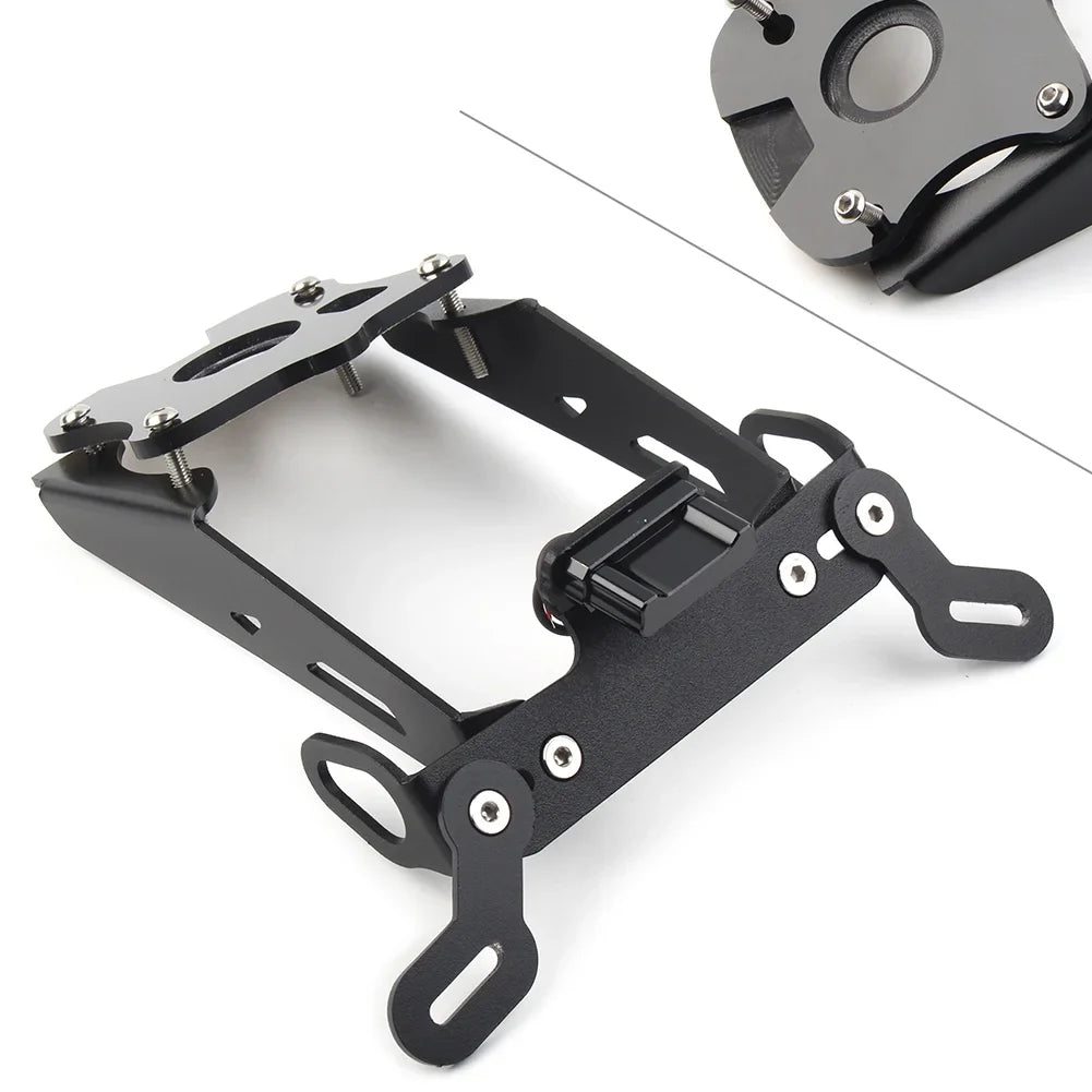 ZS MT09 21-22 Black Motorcycle License Plate Holder Fender Eliminator Tail Tidy For Yamaha MT-09 2021 2022