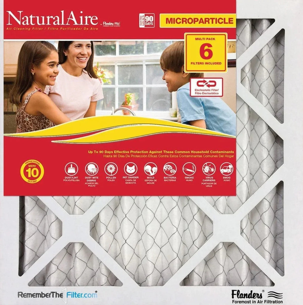 10x10x1 NaturalAire Microparticle MERV 10 Filters 85156.011010 (12 pack)