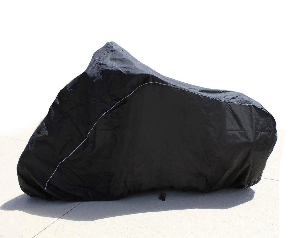 SUPER HEAVY-DUTY BIKE MOTORCYCLE COVER Compatible for Suzuki GSX R1000. STRONG UV PROTECTIVE CHOPPER BIKE TARP. Breathable and Portable Vehicle Protection