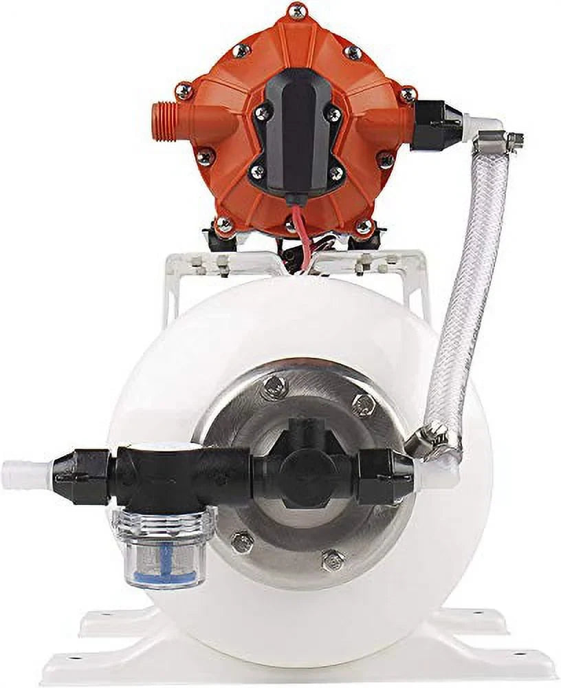 SEAFLO Liquid Pump and Accumulator Tank System - 12V, 5.5 GPM, 60 PSI, 2 Gallon Tan