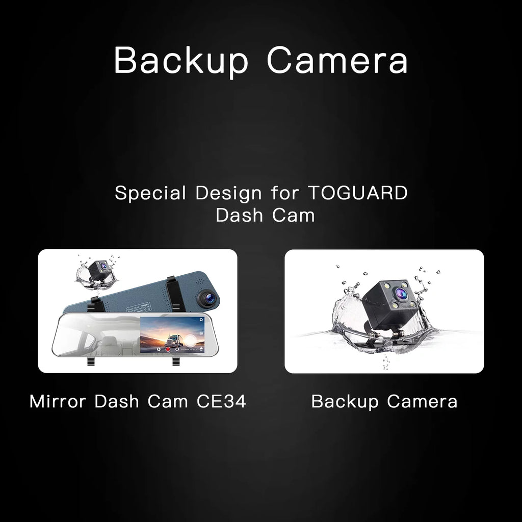 TOGUARD Mirror Dash Cam for Cars, 1080P HD Rear View Mirror Camera, 5'' IPS Full Touch Monitor Front and Rear Dual Dash Camera with G-Sensor, Parking Monitor, Loop Recording, Parking Assistant