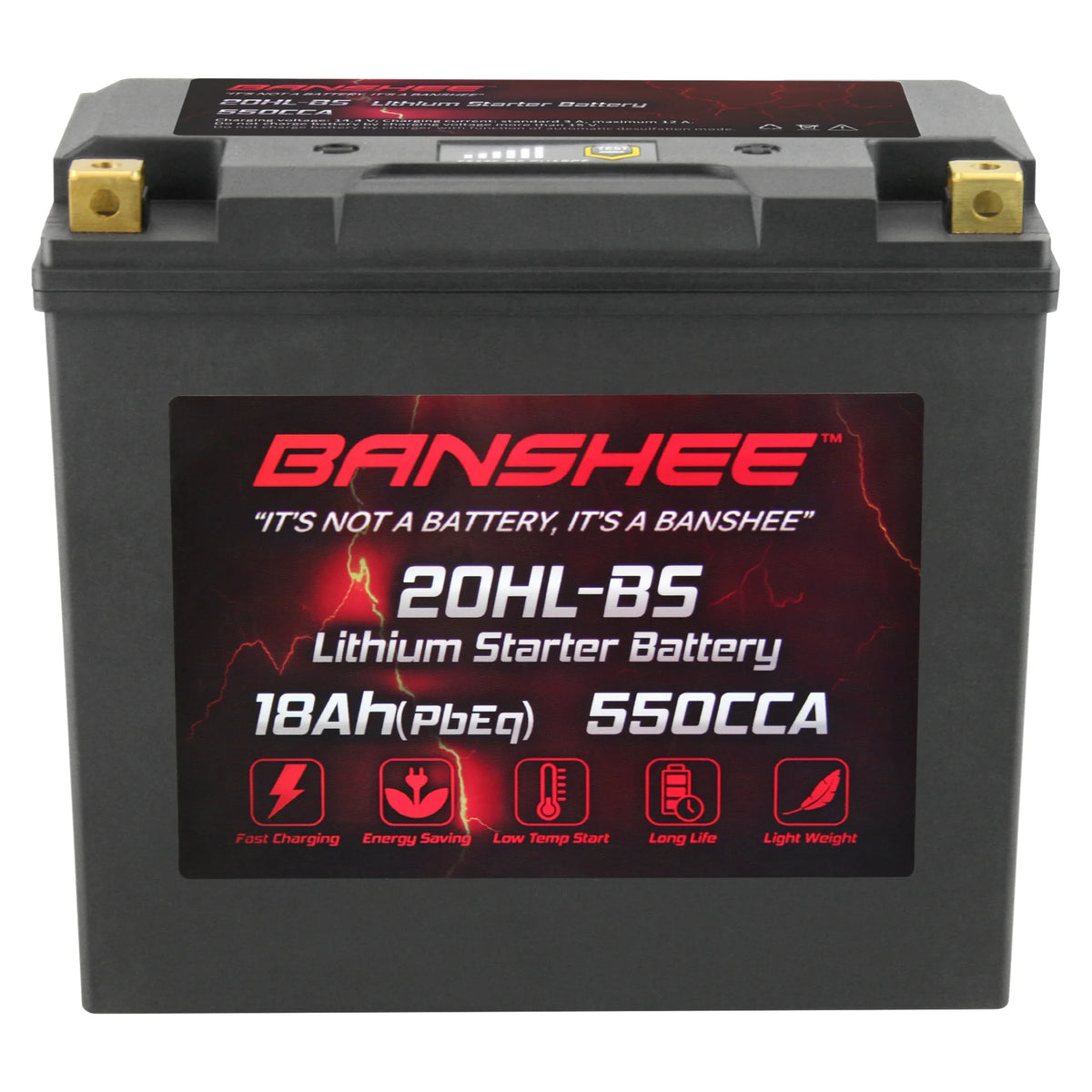 Banshee YTX20L-BS LiFePO4 Motorsports Battery Compatible with CAN-AM Renegade 800R 2013 to 2015