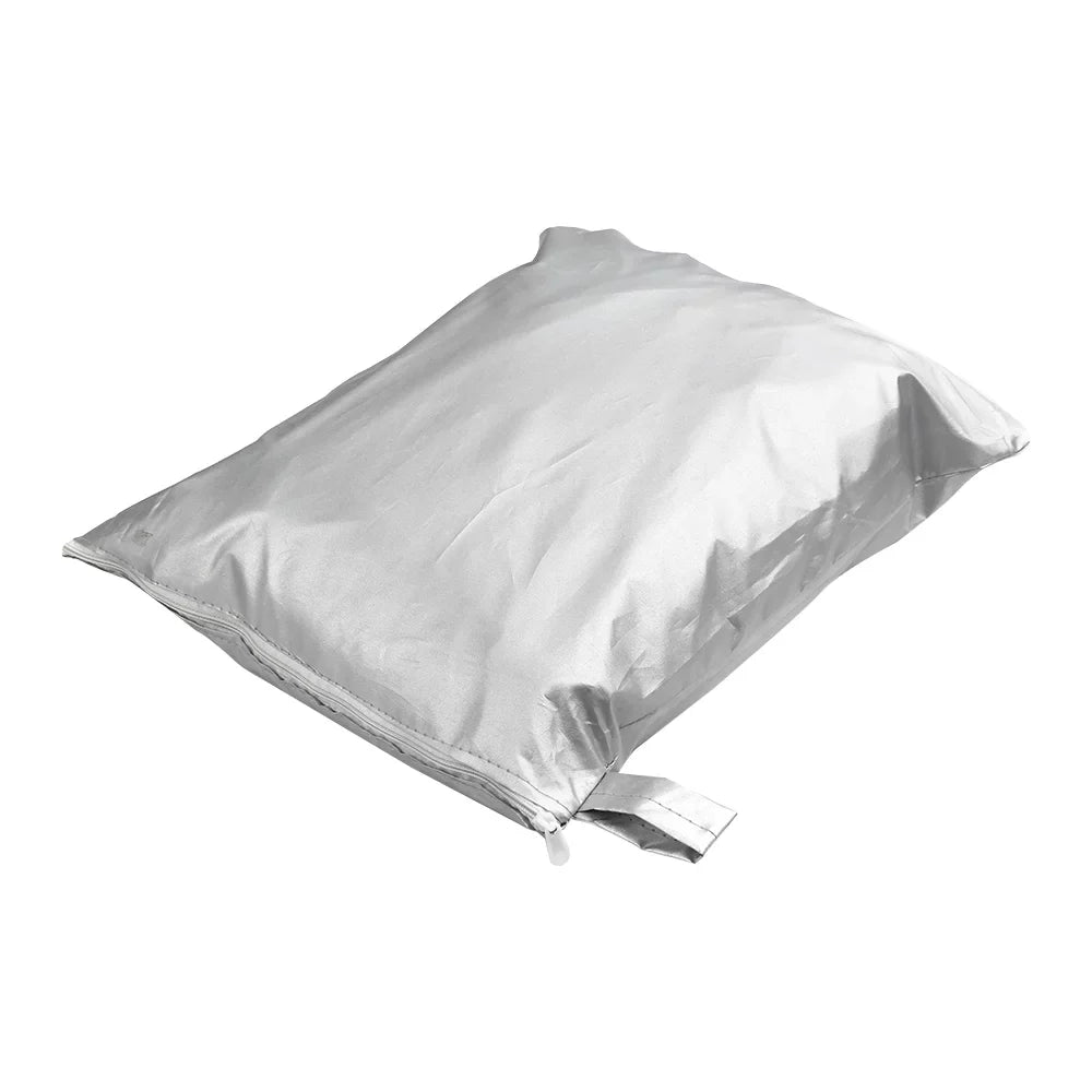 Boat Cover Yacht Protection Fluid Heavy Duty Silver Reflective 300D Oxford Fabric Anti-smashing Long-lasting and Tear Proof Fits V-HULL TRI-HULL Runabouts and Bass Boats 11-13FT