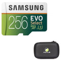 256GB Memory Card with Zipper Case (Not a phone case) - Evo High Speed MicroSD Class 10 MicroSDXC Compatible for Blackberry DTek50, Priv, Key2, Motion, KEYone, LE - R1D