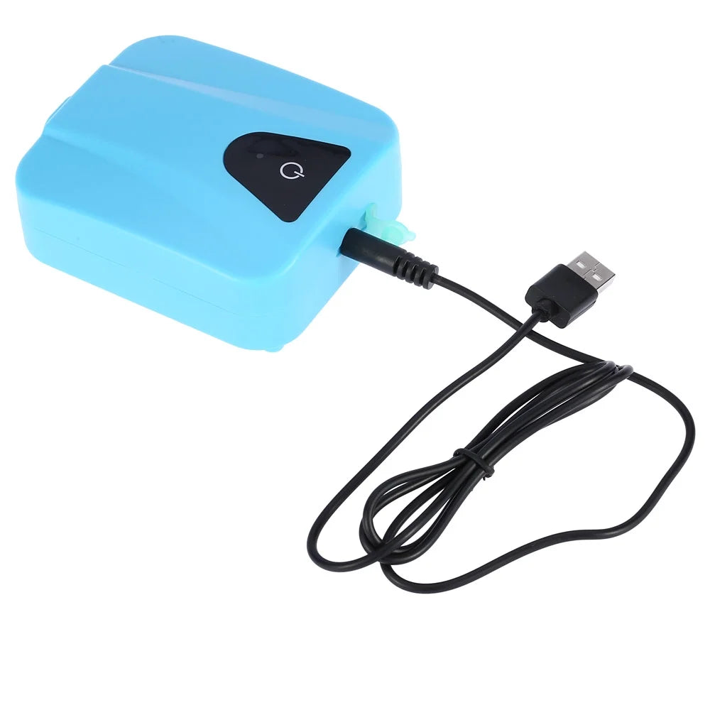 Walmeck Solar PoweredDC Charging Oxygenator Fluid Pump Pond Aerator with 1 Air Stone Aquarium Airpump 2Lmin
