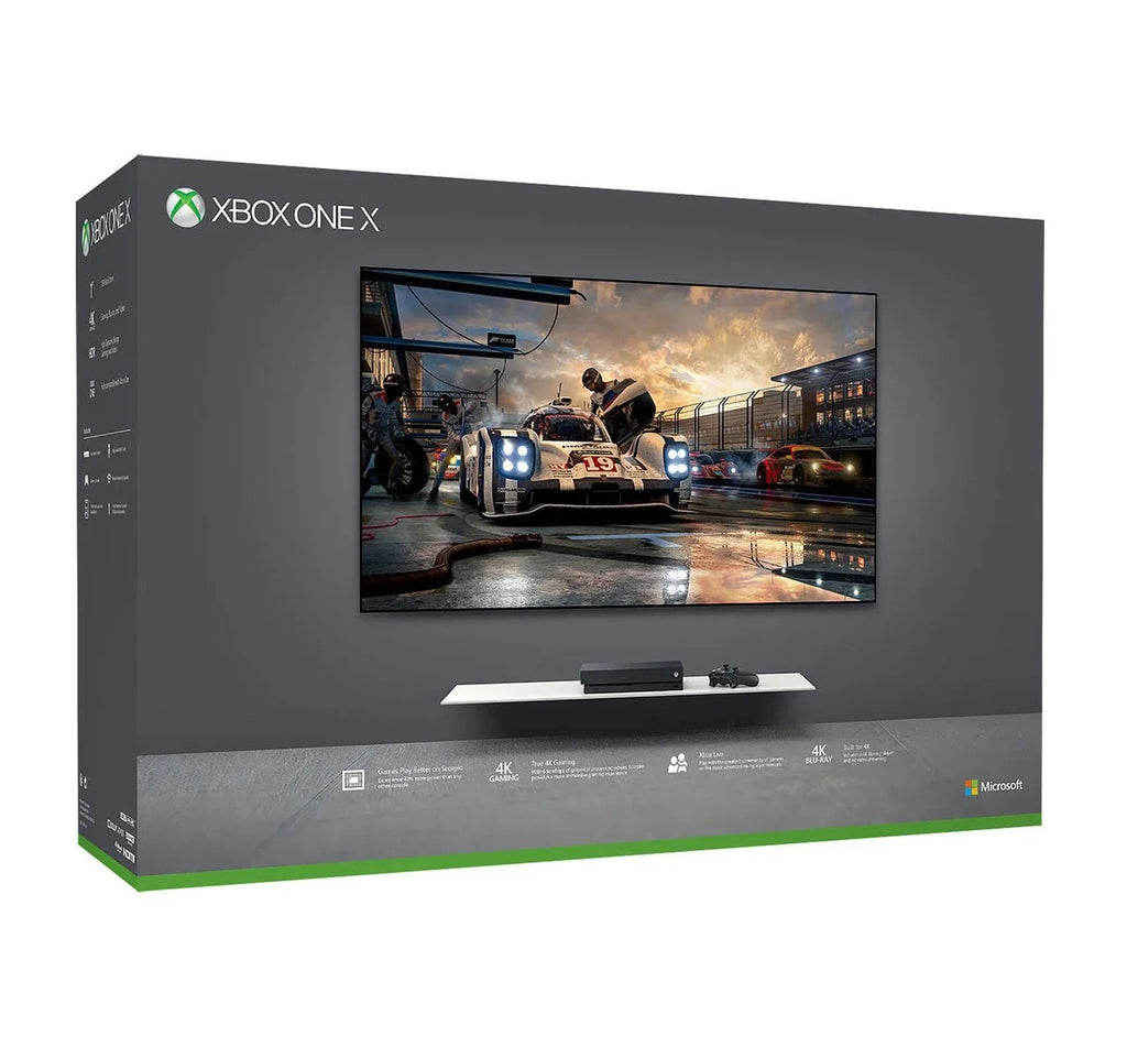 Xbox One X 1TB Black Gaming Console + G9 Earbuds With Microphone BOLT AXTION Bundle Second-hand