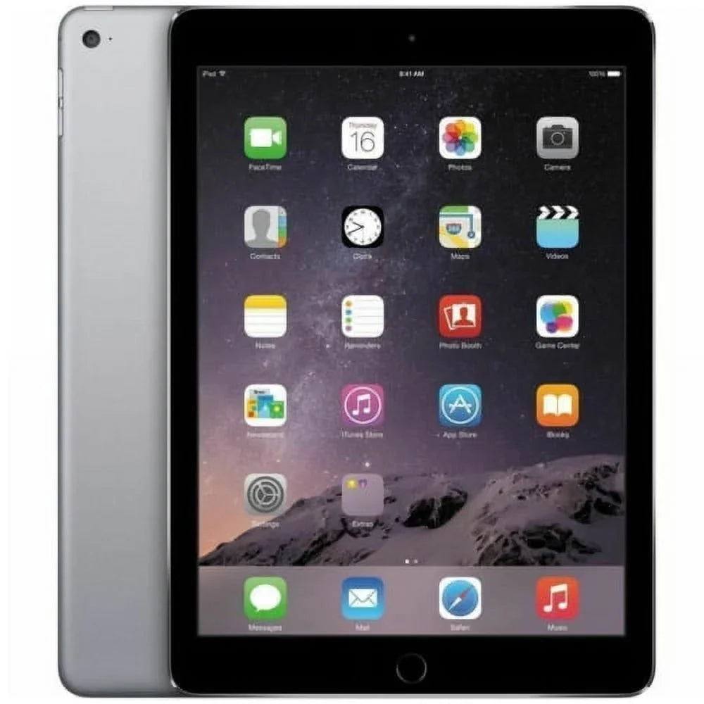 Restored iPad Air 2 64GB, Wi-Fi + 4G (Unlocked), 9.7" - Space Gray - (MH2M2LL/A) (Refurbished)