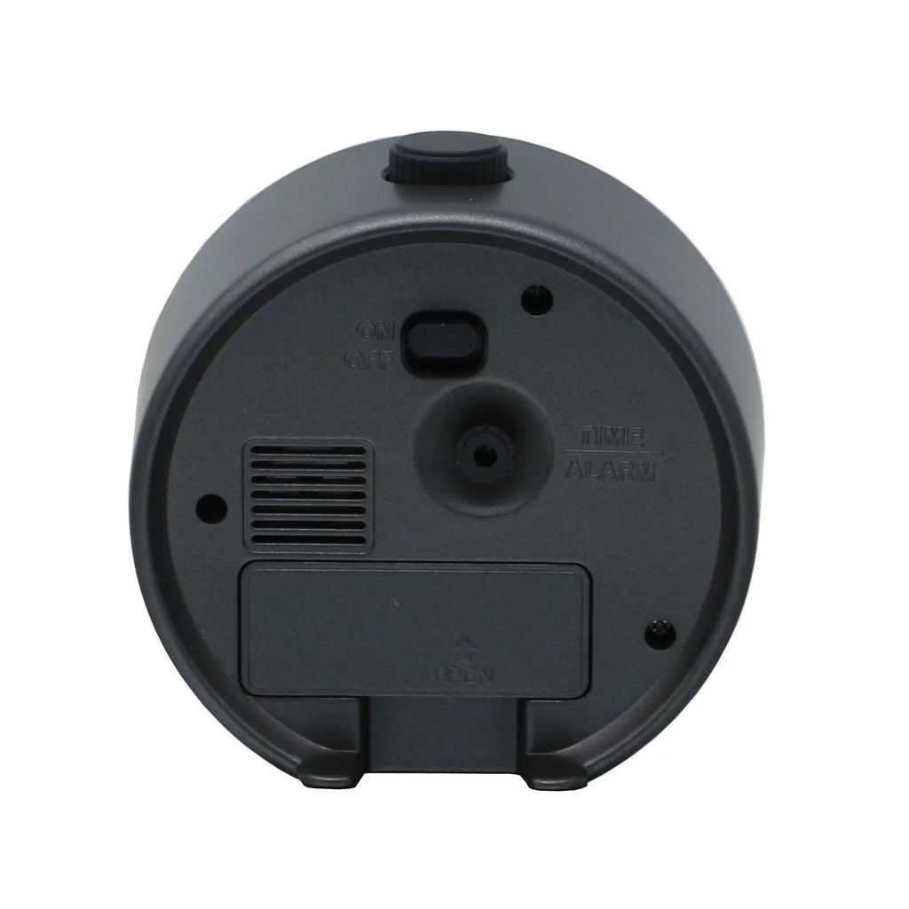 Seiko Mai Alarm Clock, Black, Analog, Quartz, QHE184KLH