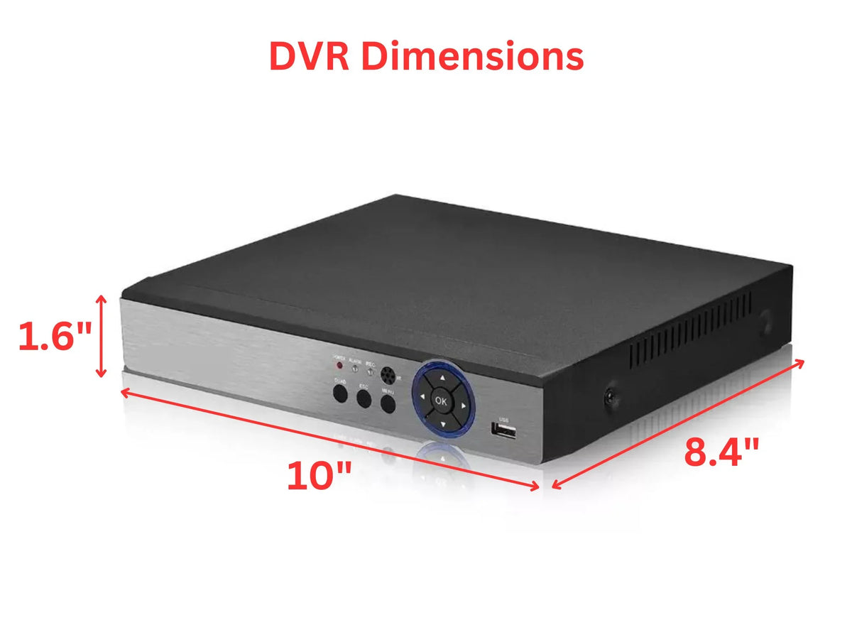 Evertech 8 Channel Digital Video Recorder 2TB Hard Drive H.265 HD Hybrid TVI AHD CVI Analog CCTV Security DVR