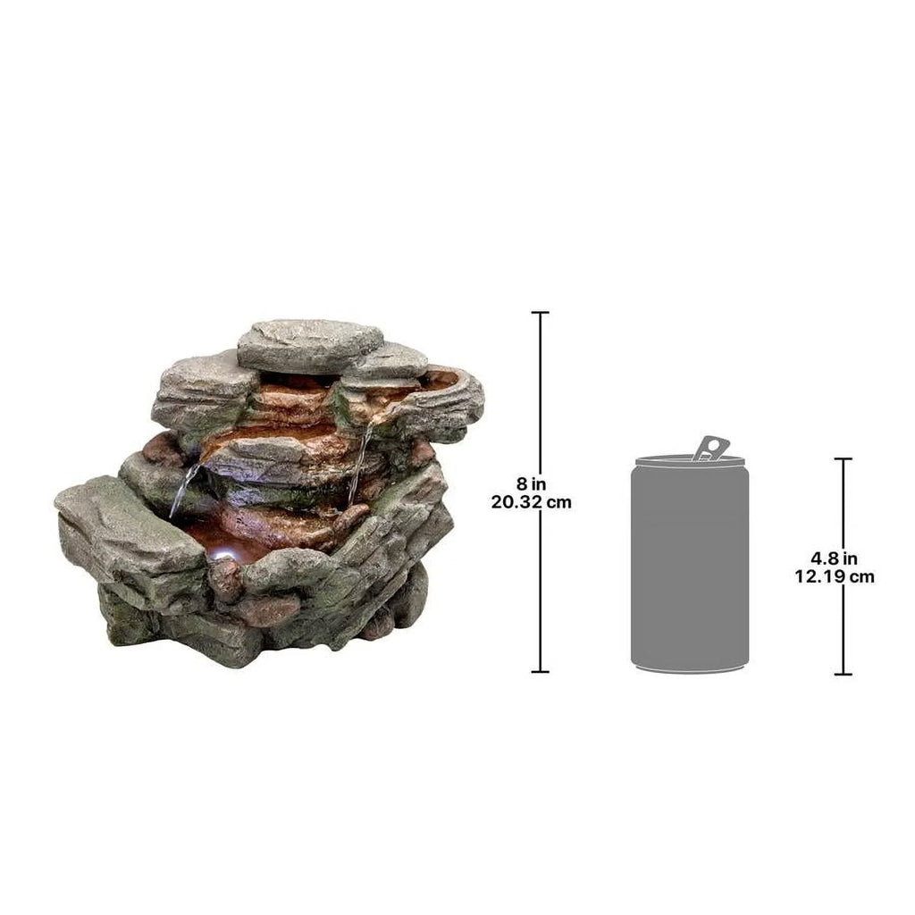 Design Toscano Liquid Creek Cascading Tabletop Fountain