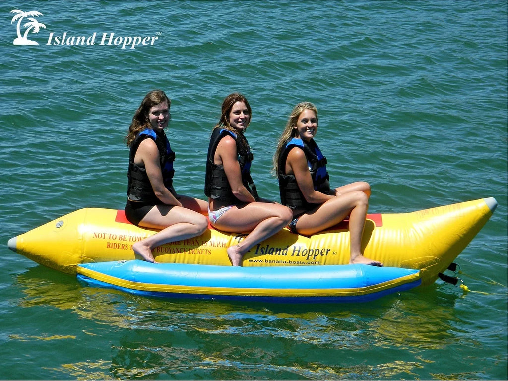 Aqua Sports 420-3 3 Passenger 13 feet in-line Seats Island Hopper Recreational Banana Fluid Sled