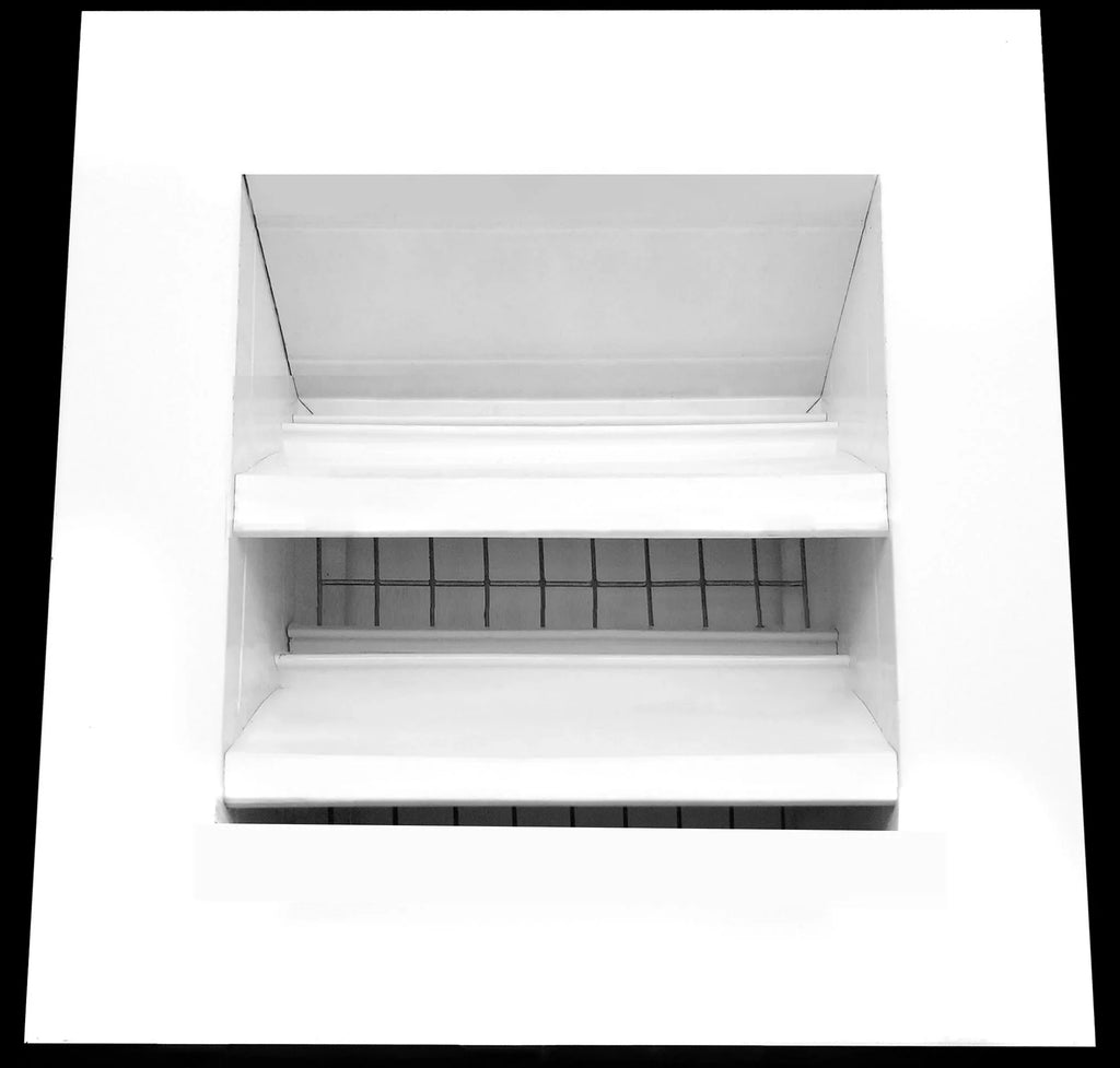 6"w X 6"h Aluminum Exterior Vent for Walls & Crawlspace - Rain & Fluid Air Vent with Display Mesh - HVAC Grille - White [Outer Dimensions 7.5”w x 7.5”h]