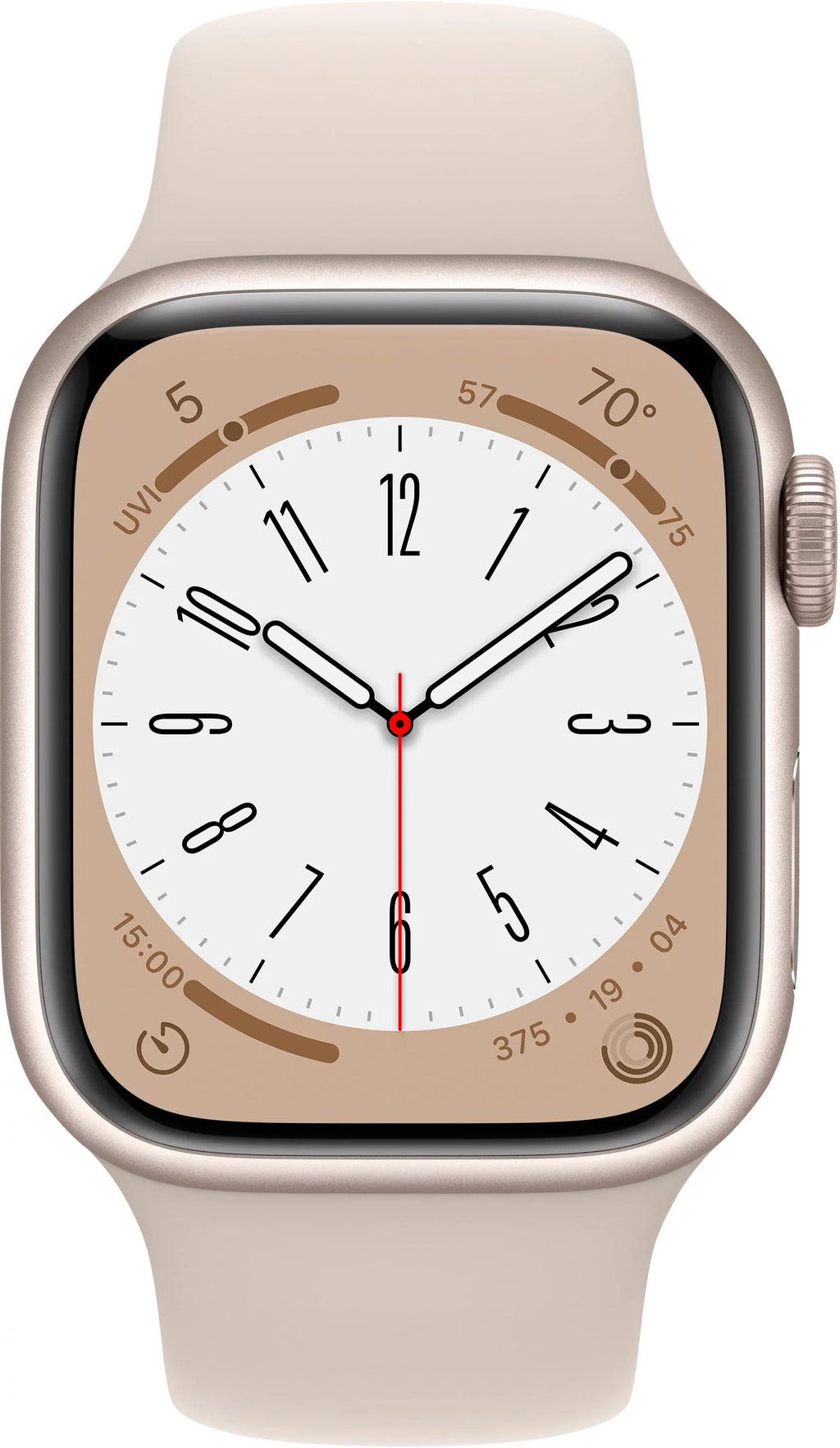 Restored Watch Gen 8 Series 8 Cell 41mm Starlight Aluminum - Starlight Sport Band MNV03LL/A (Refurbished)