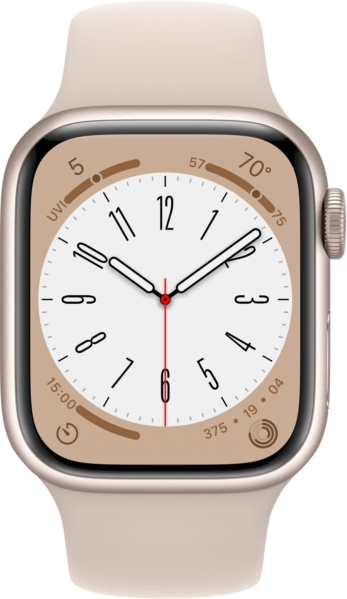 Restored Watch Gen 8 Series 8 Cell 41mm Starlight Aluminum - Starlight Sport Band MNV03LL/A (Refurbished)