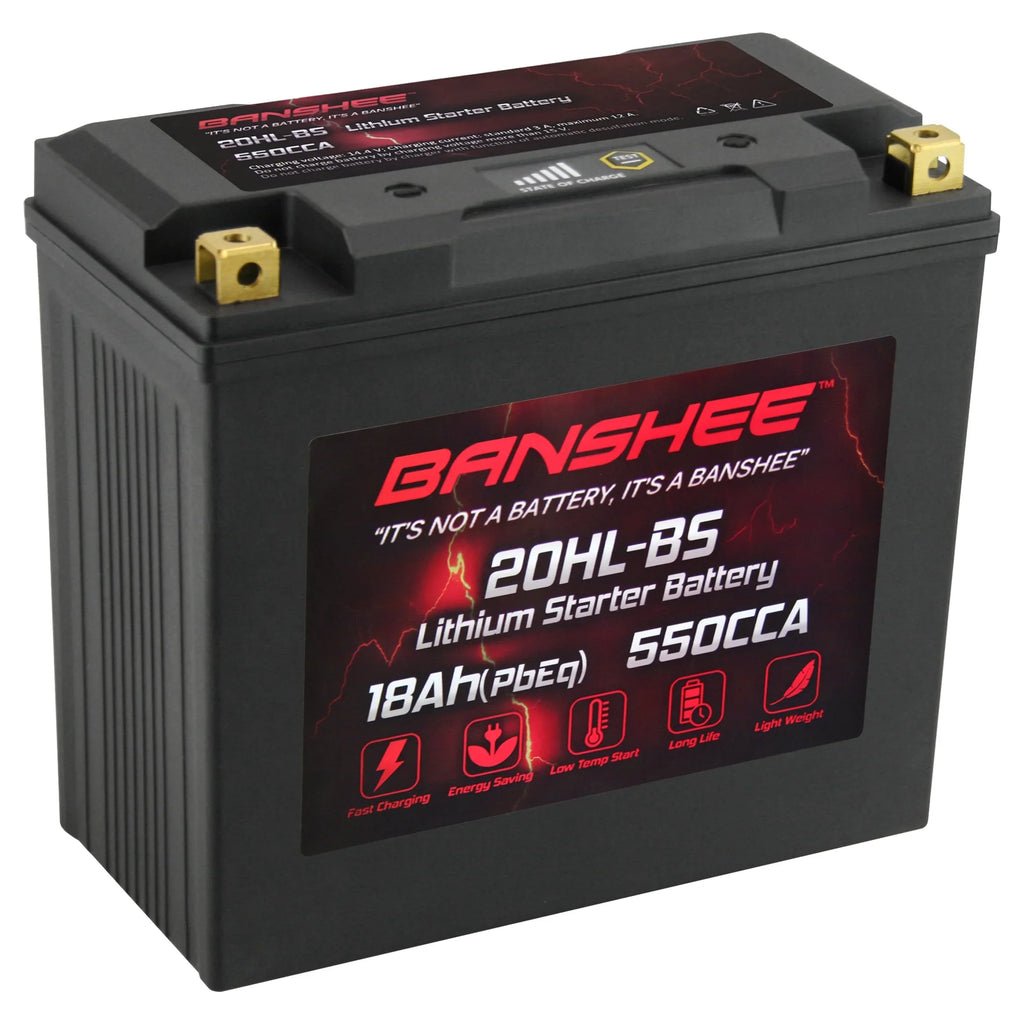 Banshee YTX20L-BS LiFePO4 Motorsports Battery Compatible with CAN-AM Renegade 800R 2013 to 2015
