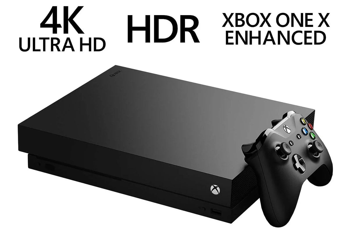 Xbox One X 1TB Black Gaming Console + G9 Earbuds With Microphone BOLT AXTION Bundle Second-hand