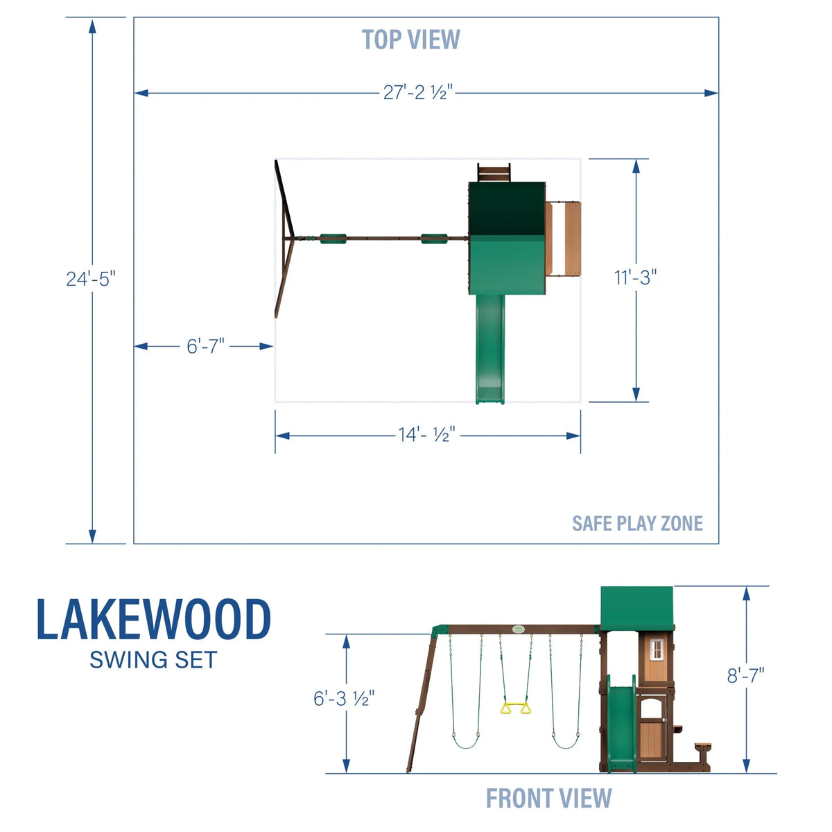 Backyard Discovery Lakewood Swing Set
