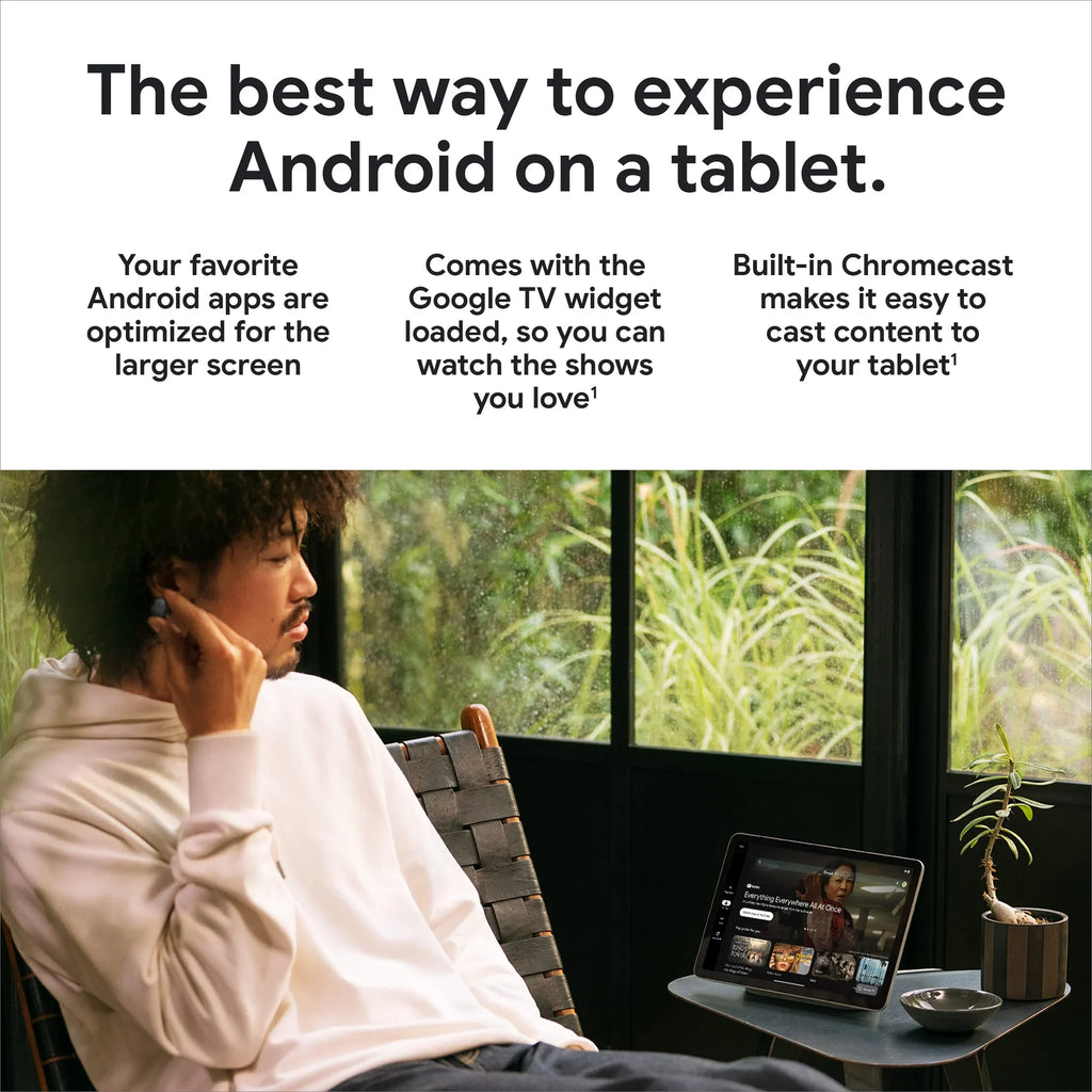 Google Pixel Tablet with Charging Speaker Dock - Android Tablet with 11-Inch Display Smart Home Controls, and Long-Lasting Battery - Hazel/Hazel - 128 GB, 2560x1600 Pixels