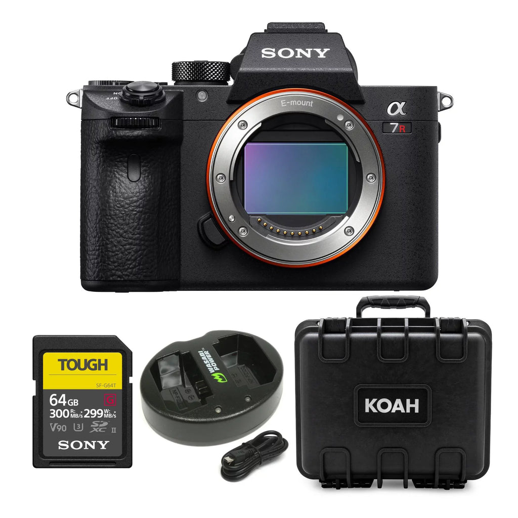 Alpha a7R III Mirrorless Camera Body with 64GB SD Card and Accessory Bundle