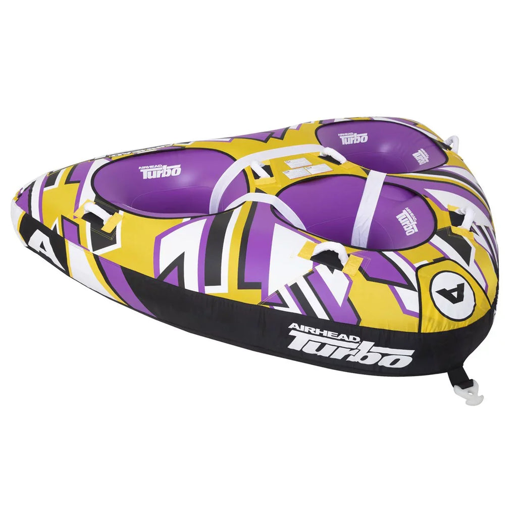 Airhead Turbo Blast 3 Person 81" x 107" Inflatable Boat Towable Fluid Inner Tube