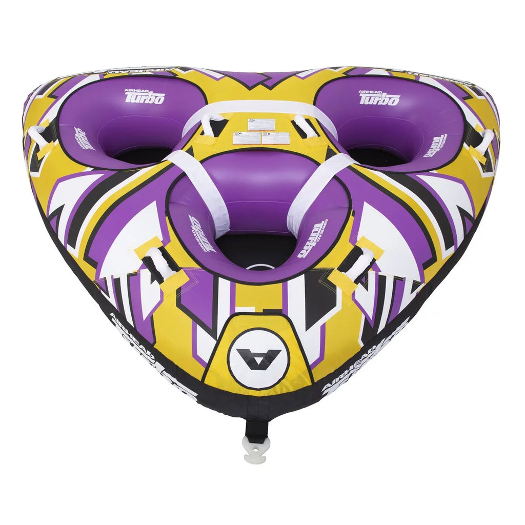 Airhead Turbo Blast 3 Person 81" x 107" Inflatable Boat Towable Fluid Inner Tube
