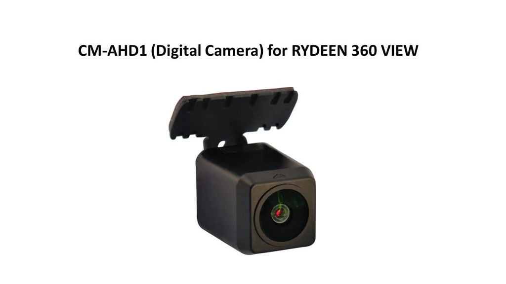 RYDEEN CM-AHD1 Backup Camera, Fluid NightVision 1080p CMOS, OEM Style ABS Housing, Wing Mount, for RYDEEN Digital Mirror Monitors ONLY (TOMBO 360, 360 View and TOMBO 360X) Black