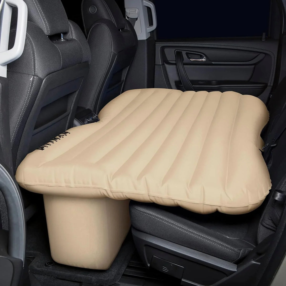 Pittman Outdoors PPI-TAN_TRKMAT Inflatable Fabric Rear Seat Truck Air Bed Mattress | 5 Feet In Length | Fits Full-Sized Trucks And