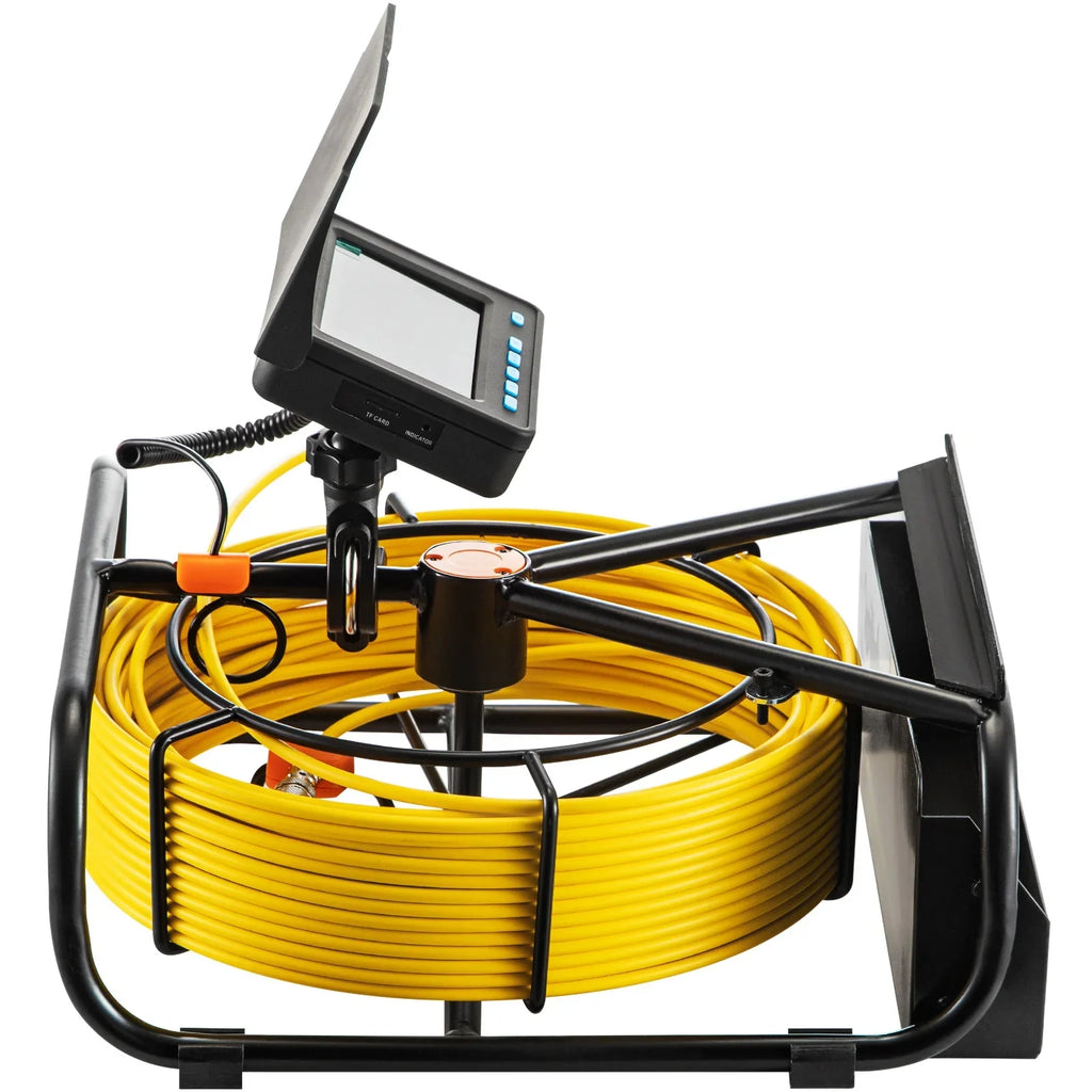 SKYSHALO Sewer Camera 164FT Cable Tube Inspection Camera 4.3 Inch TFT LCD Monitor Channel Camera Monitor Liquid IP68 Duct Inspection Camera with 6PCS LEDs 8500MAH Lithium Battery, DVR Function