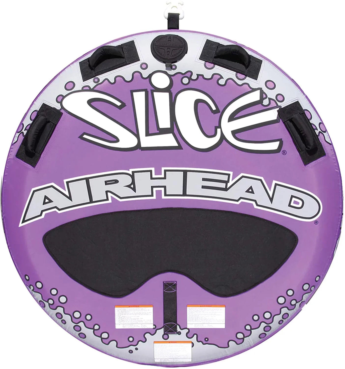 Airhead Slice Towable Tube for Boating 1-2 Rider Purple and Black