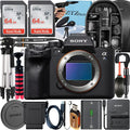 a7S III Mirrorless Camera + Tripod + 2 Pack 64GB Memory Card + Backpack + ZeeTech Accessory Bundle