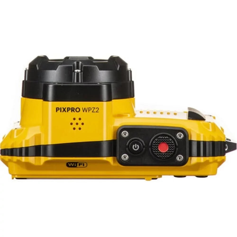 Open Box Kodak PIXPRO WPZ2 Rugged Fluid Digital Camera 16MP 4X Optical Zoom 2.7" LCD Full HD Video, Yellow